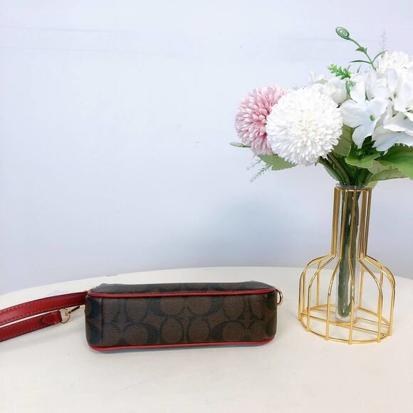 Coach C3308 Nolita 19 In Signature Canvas In Brown 1941 Red - Picture 4 of 6